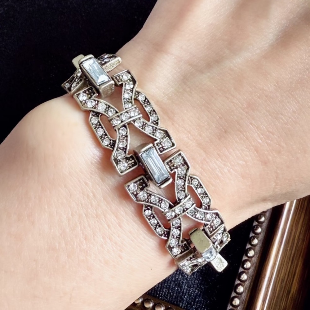 J. Crew Silver and White Woven Bracelet - like to get cco price today🥳-last one - Picture 2 of 3